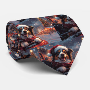 Cravate Australie Kelpie Dog Roller Dessous de verre Noël