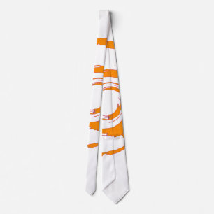 Cravate avec Big Orange Twirl