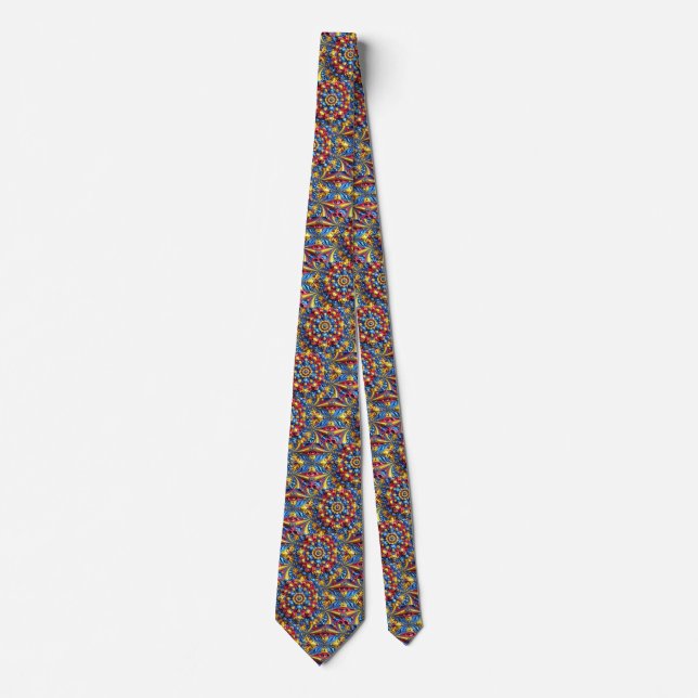 Cravate avec des couleurs roumaines Design (Devant)