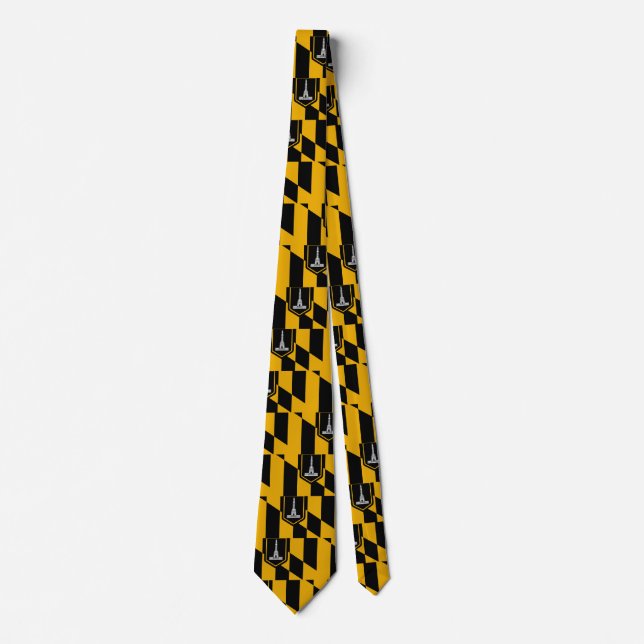 Cravate avec Drapeau de Baltimore City, Maryland,  (Devant)