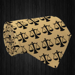 Cravate Avocat à la loi Balance d'or de la justice