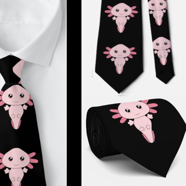 Cravate Axolotl Gamers (Créateur téléchargé)