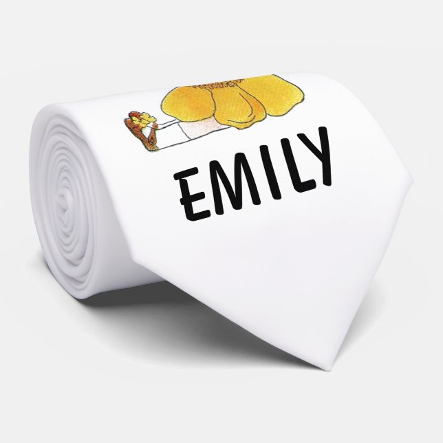 Cravate Babcup Flower Child Funny Cute Little Girl (Roulé)