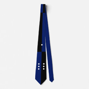 Cravate Bachelor bleu/noir pour dés