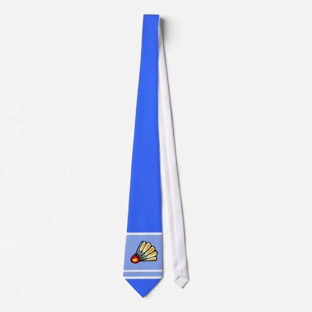 Cravate Badminton bleu (Devant)