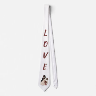 Cravate Baiser de mariage de Terrier L-O-V-E
