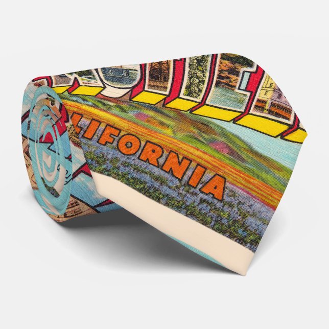 Cravate Bakersfield California CA Grande Lettre Carte post (Roulé)