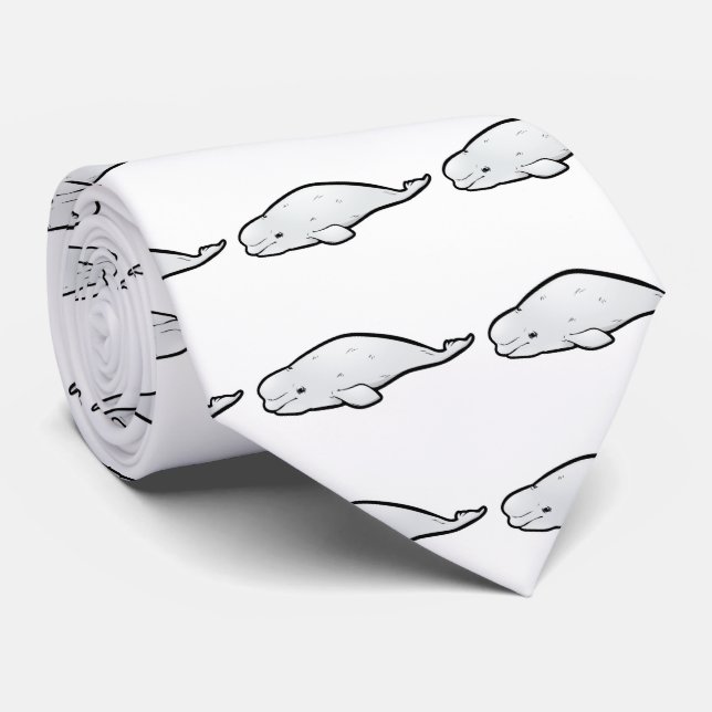 Cravate Baleine de beluga (Roulé)