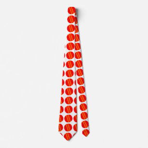 Cravate Balle de cricket rouge
