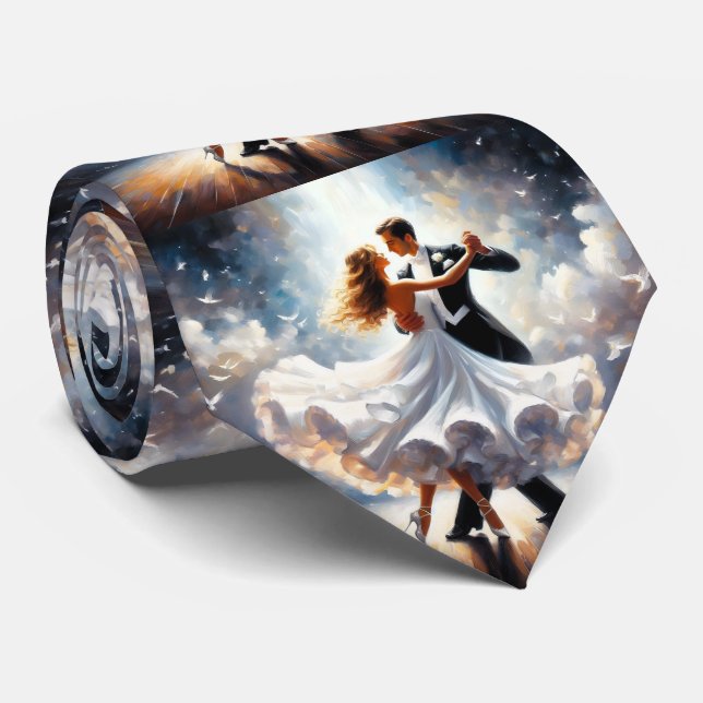 Cravate Ballroom Dancing Couples Danse Musique Band (Roulé)
