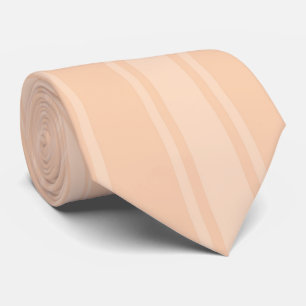 Cravate Bande couleur Apricot Motif funky