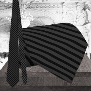 Cravate Bande de Tuxedo Formelle Noire