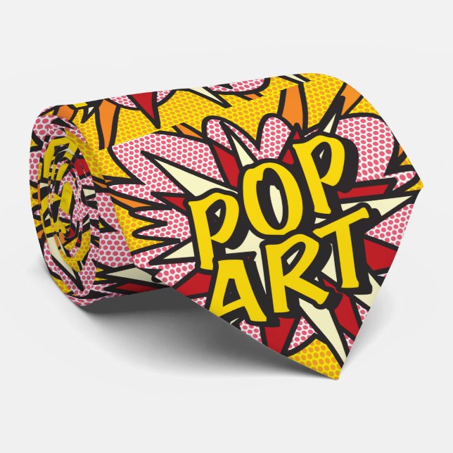Cravate Bande dessinée POP ART Superhero (Roulé)