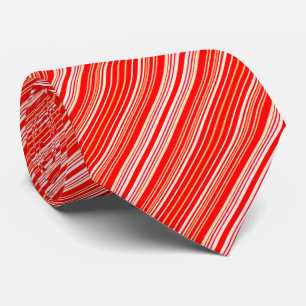 Cravate Bande rouge et blanche