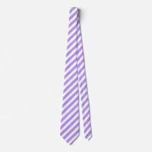 Cravate Bandes de bonbons violettes et blanches