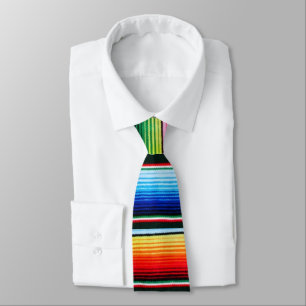 Cravate bandes de serape colorées
