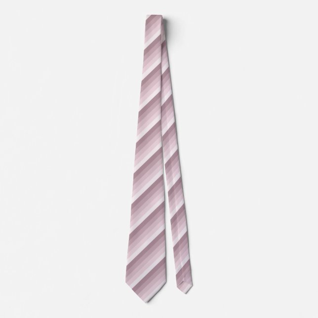 Cravate Bandes d'ombre à quartz rose (Devant)