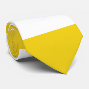 Cravate Bandes Jaunes, Blancs, Motif rayé
