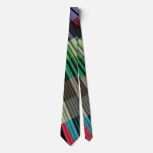 Cravate Bandes multicolores Iridescendantes