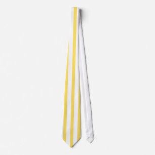 Cravate Bandes verticales jaunes