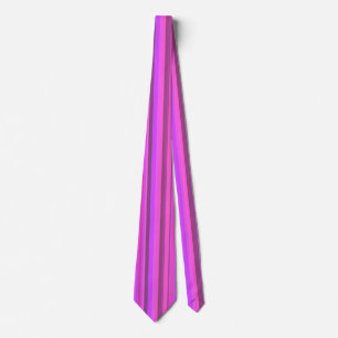 Cravate Bandes verticales roses