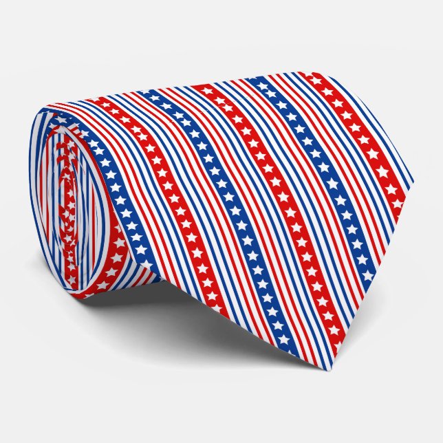 Cravate Bannière étoilée patriote (Roulé)