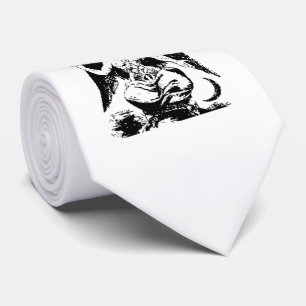 Cravate Baphomet noir vintage