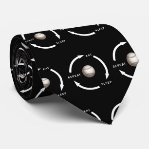 Cravate Baseball Manger Sleep Répéter Le Ventilateur De Sp