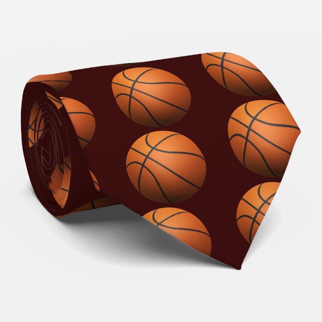 Cravate Basket-ball - Effet 3D (Roulé)