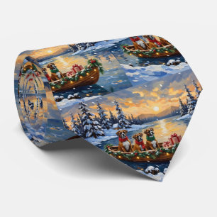 Cravate Bateau de Noël Boxer Fêtes