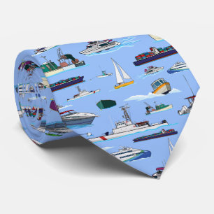 Cravate Bateaux et navires Motifs aléatoires