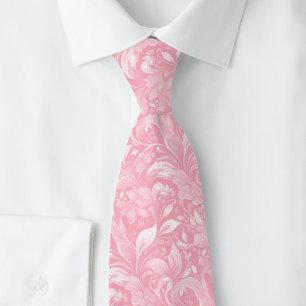 Cravate Batik Botanique Rose
