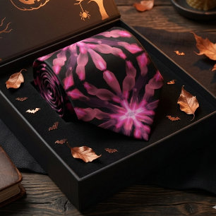 Cravate Bâtons lumineux néon Design abstrait