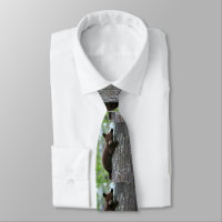 Bear Cub Escalade A Tree Print Necktie