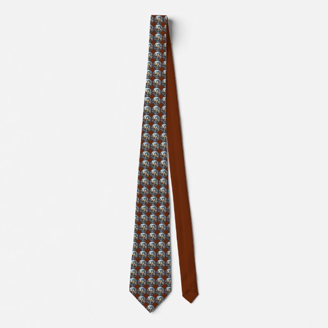Cravate Bear Ties Native Art polaire Bear Neckties Custom (Devant)