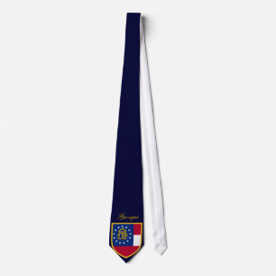 Cravate Beau drapeau de la Géorgie