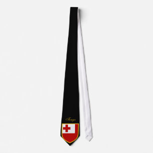 Cravate Beau drapeau d'îles du Tonga