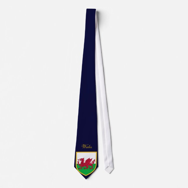 Cravate Beau drapeau du Pays de Galles (Devant)
