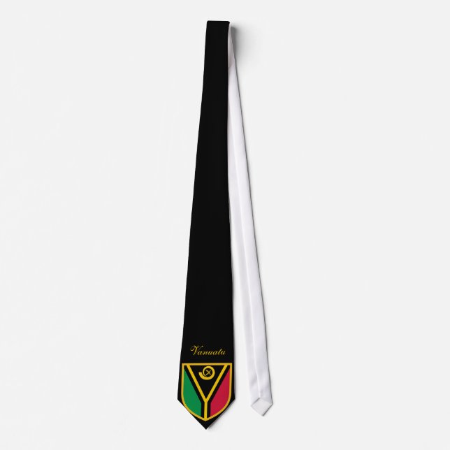 Cravate Beau drapeau du Vanuatu (Devant)