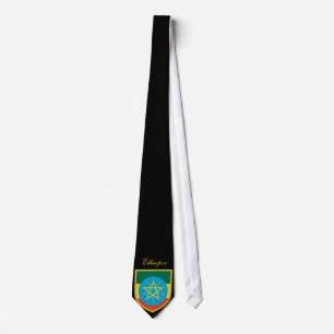Cravate Beau drapeau éthiopien