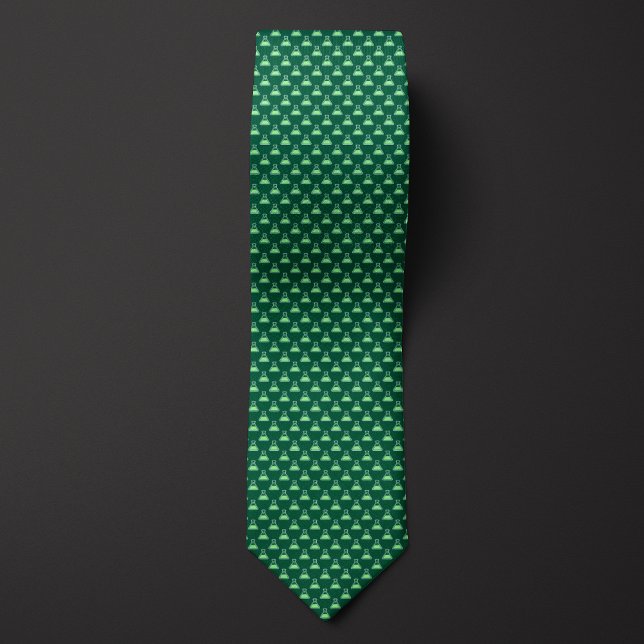 Cravate Bécher chimiste vert (Créateur téléchargé)