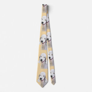 Cravate Bedlington Terrier Peinture - Art Chien original