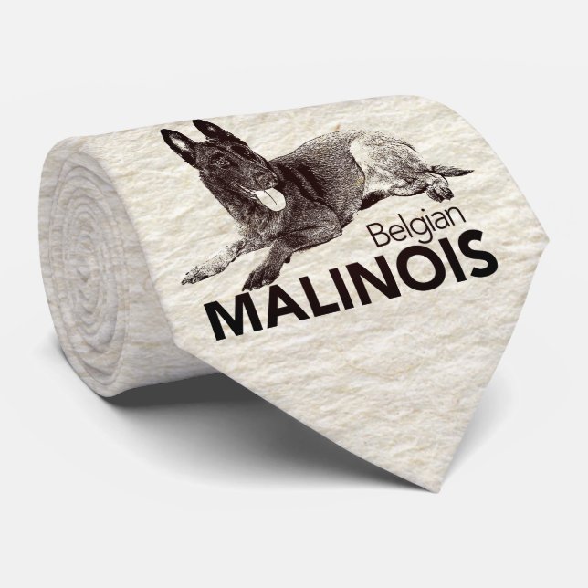 Cravate Belge Malinois - Mechelaar - Maligator (Roulé)