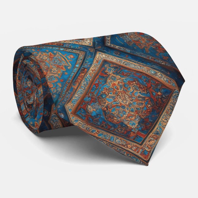Cravate Belle collection de vieux Motifs persans moderne (Roulé)
