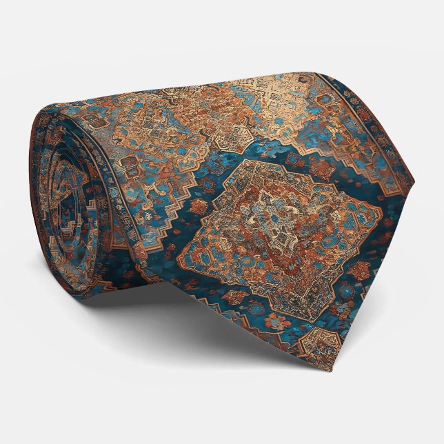 Cravate Belle collection de vieux Motifs persans populaire (Roulé)