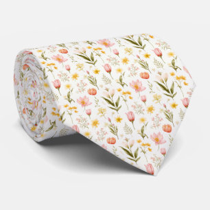 Cravate Belle florale d'été colorée