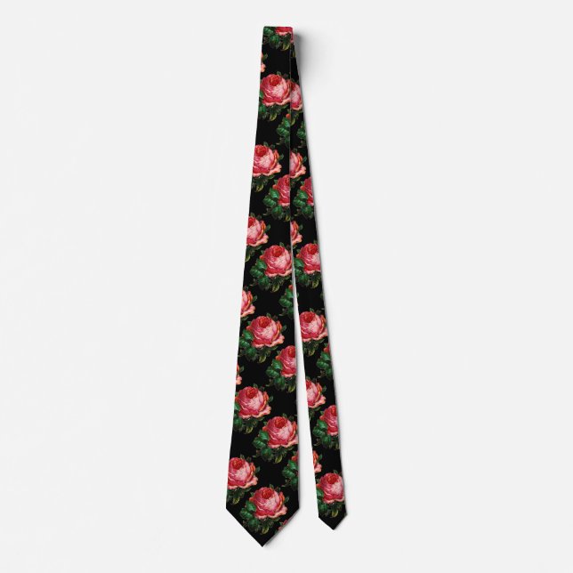 CRAVATE BELLE ROSE ROSE ROSE (Devant)