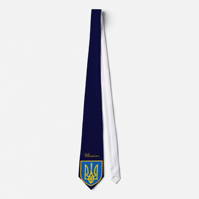 Cravate Belle Ukraine Drapeau Bras de manteau (Devant)