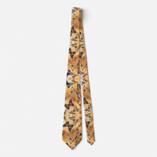 Cravate Belles papillons aquarelles