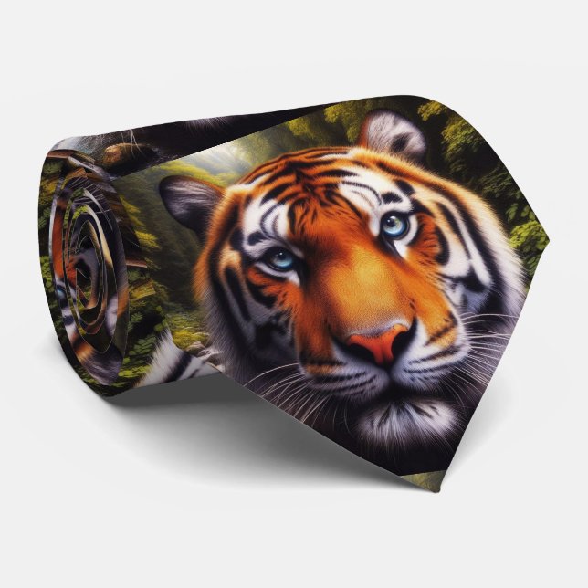 Cravate Bengal Tiger Neck Tie (Roulé)
